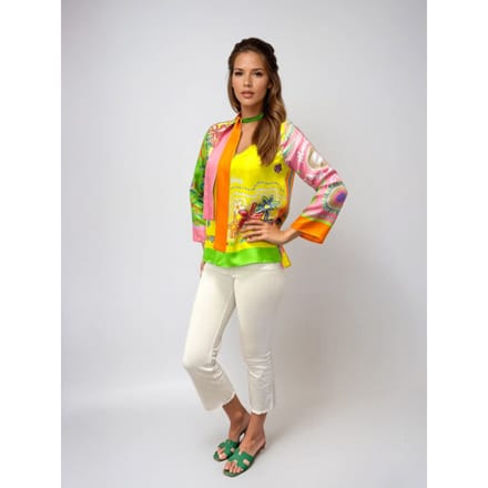 Mucho Gusto ® blouse roma bloemen patchwork