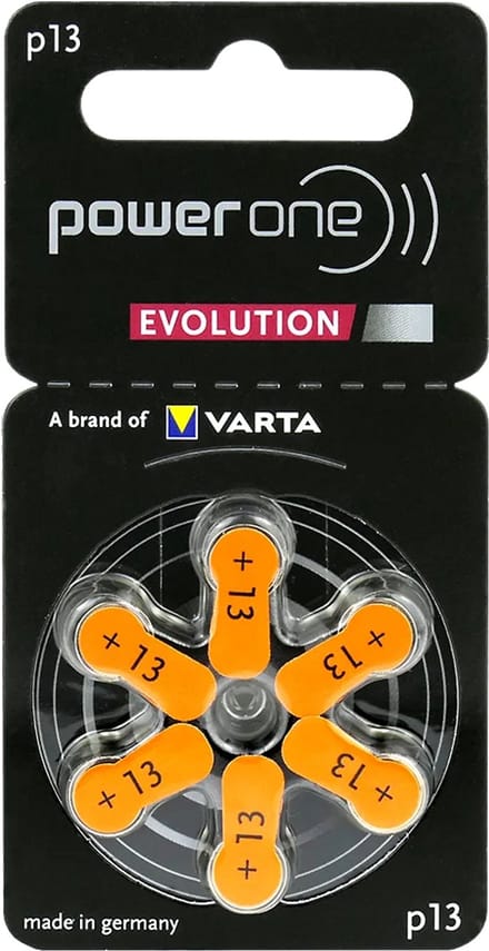 Varta Power One Evolution - Gehoorapparaat batterijen - P13 - 6 stuks