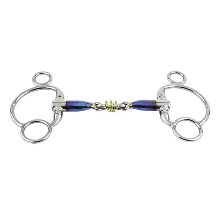 Pessoa paardenbit Trust Sweet Iron 2,5 Eggbutt Brass Ring 16