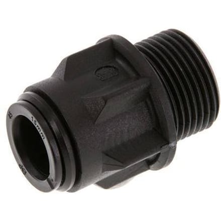 15mm x G3/4'' POM Insteekfitting Buitendraad NBR