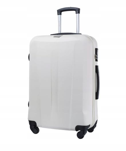 Puccini Paris Middelgrote Koffer Wit ABS 67cm 61L 4 Wielen