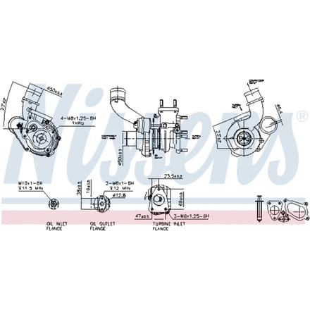 Supercharger, drukvulling NISSENS 93238