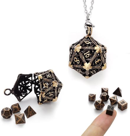 7-Delige Set Polyedrische Dobbelstenen voor RPG en Bordspellen (D&D Stijl)