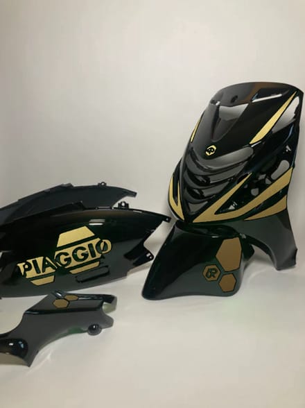 Piaggio Zip Stickerset - Hexa - Goud