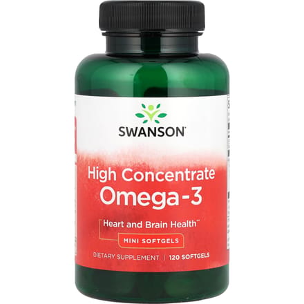 Oméga-3 hautement concentré, 120 mini capsules molles