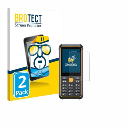 BROTECT - Screenprotector voor Ulefone Armor Mini 4 - Folie Beschermfolie transparant 2 Stuks