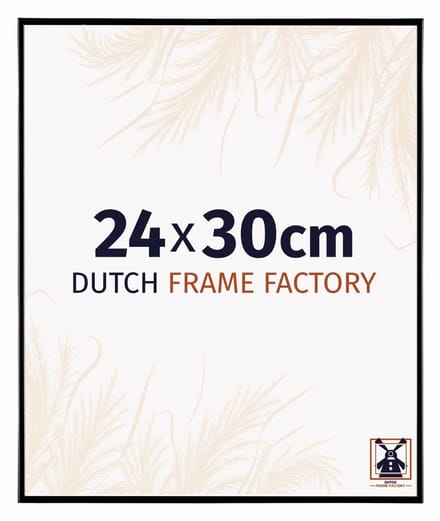Fotolijst 24x30 cm - Kunststof - Zwart Hoogglans - Easy