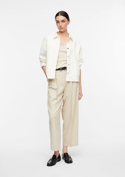 Comma  Pants Beige Maat: 42 | Pantalons Outlet | Dames | Beige
