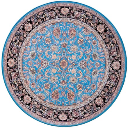 SusaStyle Perzisch Vloerkleed – Afshan Saltanati blue – Tapijt 150 cm - Rond