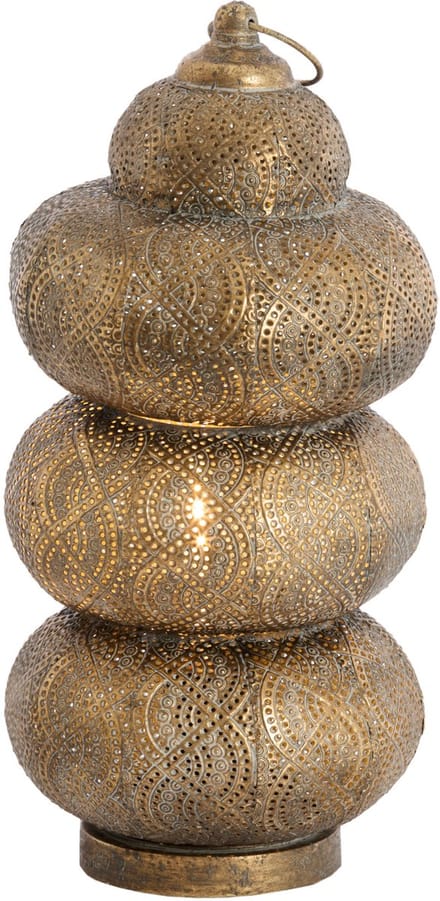 Tafellamp - bruin - Kaito - metaal - Ø 20cm - E27 - 1897785 - Light & Living