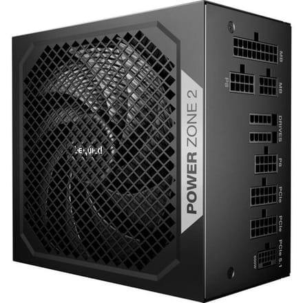 be quiet! POWER ZONE 2 1000W Voeding - 1000 Watt - 140 mm - ATX 3.1 - 80 Plus 80 PLUS Platinum