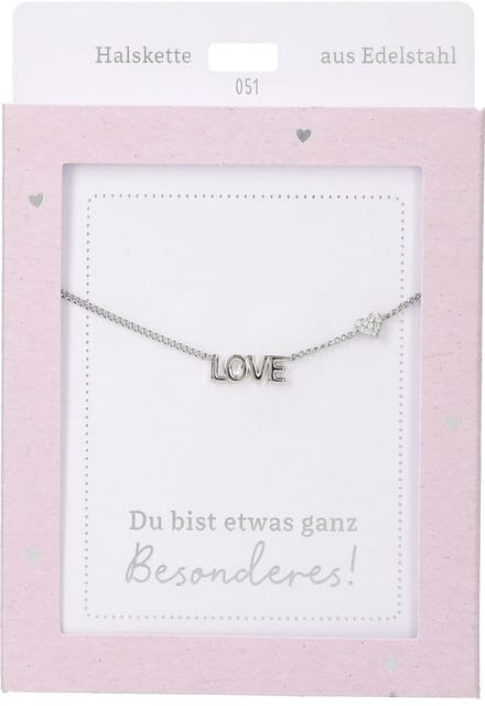 Depesche ketting hart hanger zilver - sieraden cadeau dames.