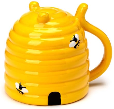 Puckator - Mok / Beker - Upside Down Mug - Bijenkorf - 300 ml - Keramiek