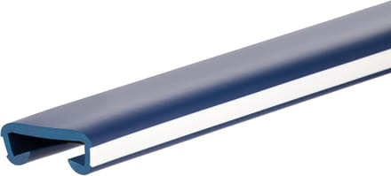 Flexibele PVC Trapleuning Profiel 40x8mm Donkerblauw-Wit voor Veiligheid en Interieur
