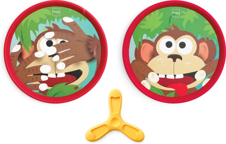 SCRATCH Hand-Disker Duo - Funny Monkey - Met 1 Magnetische Disker - 3 Jaar