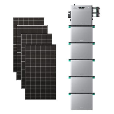 Zendure SolarFlow 2400 Pro - SolarFlow 2400 Pro (2.4 kWh) / 5*AB3000L (14.40 kWh) / 4*515W Bifacial Panel  (2600Wp Max)