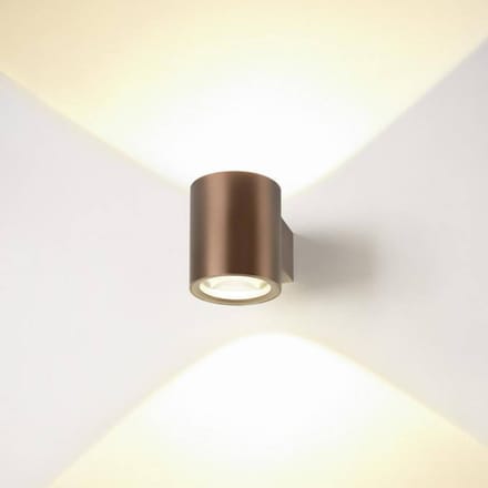 SLV LED wandlamp Oculus, Ø 9 cm, dimbaar voor warm licht, metaal