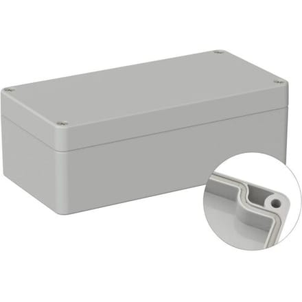 TRU COMPONENTS TC-9065632 Industriële behuizing 160 x 80 x 55 ABS Grijs-wit (RAL 7035) 1 stuk(s)