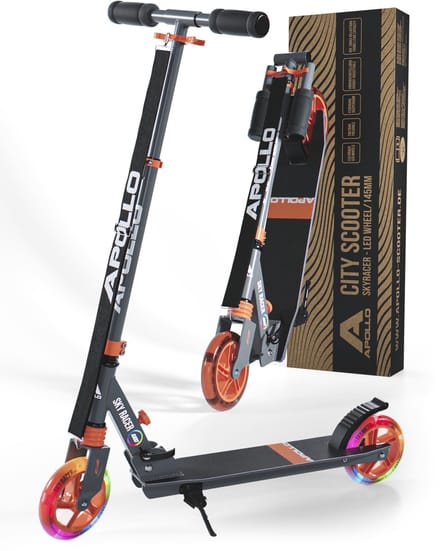 Apollo LED-stadscooter met vering Scooter Skyracer