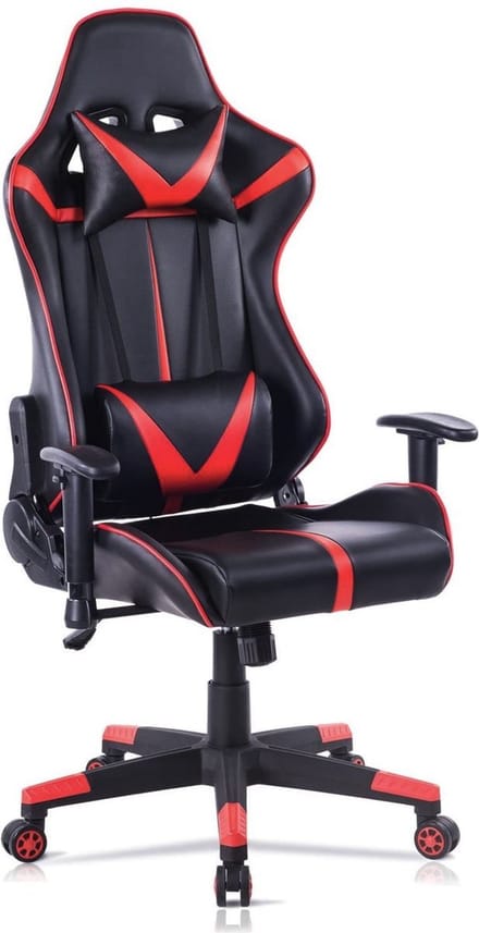 Bolt Edge Gamestoel - Kunstleer - Ergonomisch - Rug- en armleuningen - Rood/zwart