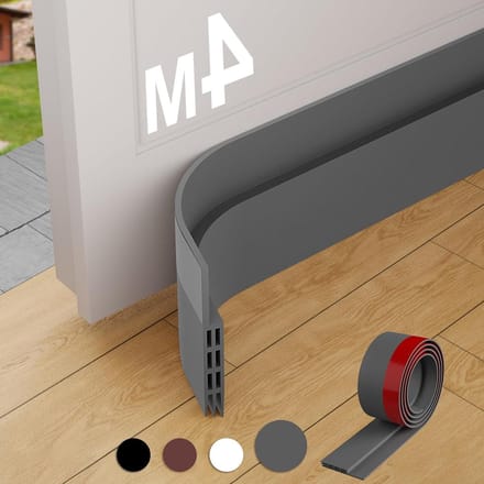 Tochtstopper zelfklevend Grijs 4-pack - Geluiddichte deurkit voor energiebesparing 5cm x 400cm