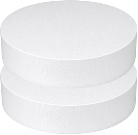 Piepschuim vormen - cirkel - 2x - D32,5 x 4 cm - styropor hobby / DIY vorm - basis knutselfiguren
