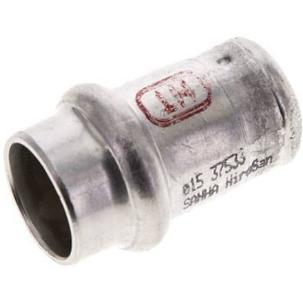 End Cap - 15mm Persmof - RVS