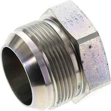 JIC-Plug UN 1-7/8''-12 Staal 100 bar (1405.0psi)