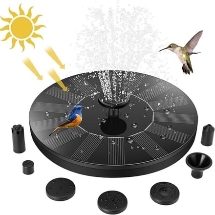 Solar Fontein - Led Verlichting - Vijververlichting - Zwart