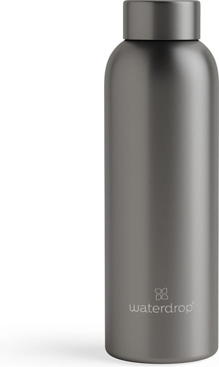 waterdrop® Thermosfles - 600 ml - Roestvrij Staal - Charcoal Brushed