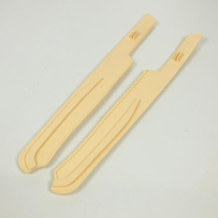 Protection longeron de marche pied beige pour mobylette MBK 51 cyclomoteur