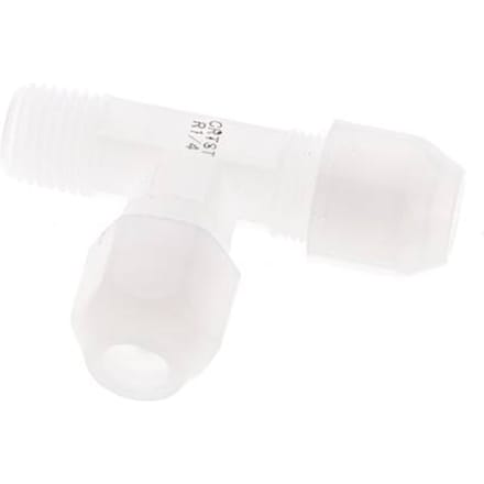 6x8mm & R1/4'' PVDF haakse slangkoppeling met buitendraad 10bar/145psi