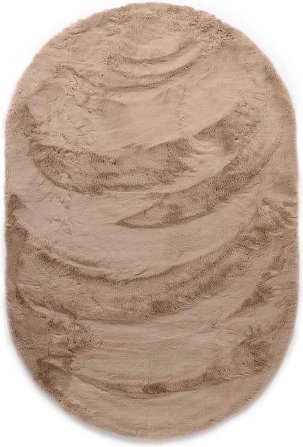 Vloerkleed ovaal hoogpolig - Comfy plus taupe 200x300