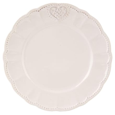 Clayre & Eef Ontbijtbord Ø 21 cm Beige Keramiek