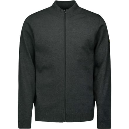 No Excess Cardigan 2 coloured melange dark grey