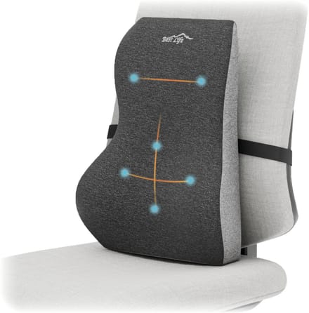 Best Life Rugkussen - Rugsteun Onderrug - Lendekussen - Zitkussen Orthopedisch - Auto