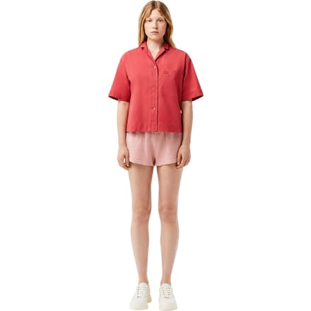 Lacoste Dames-shirt met borduursel en relaxte pasvorm (Sierra)