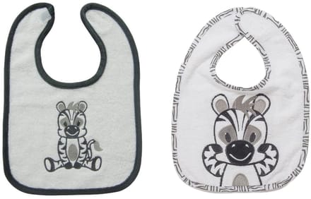 Zebra - slabbetjes - set van 2 stuks