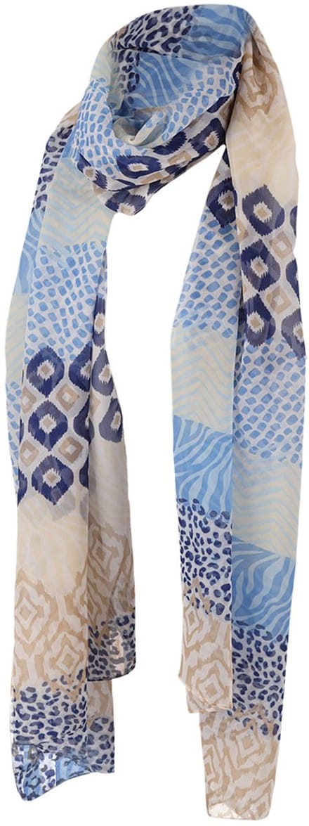 Sarlini Langwerpige Sjaal Multi Denim
