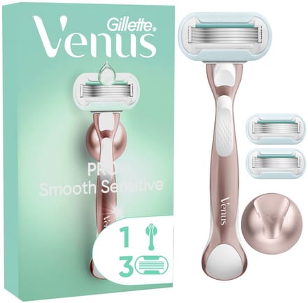 Manche Gillette Venus Pro Smooth Sensitive + 3 recharges + crochet