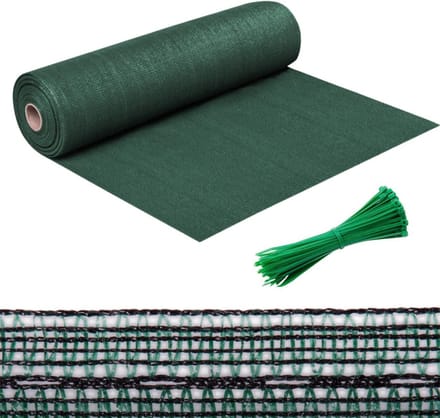 Hekscherm - Inkijkbescherming Scherm - Balkon Verduisteren - Met Kabelbinders - 2 x 120m - Groen