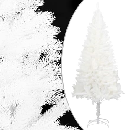 vidaXL Kunstkerstboom met verlichting en kerstballen 240 cm wit