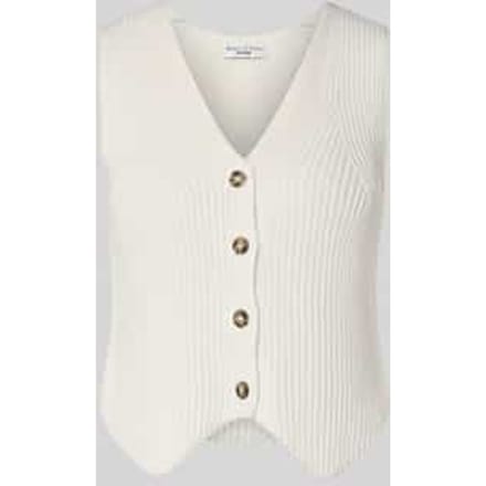 shaped fit bodywarmer van puur katoen