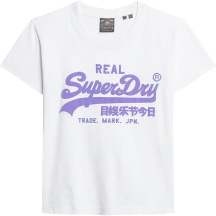 Superdry - Slimfit T-shirt met neonprint - Dames - T-shirts