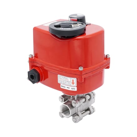 Rp 3/8'' 2-Weg RVS Modulerende Elektrische Kogelkraan 24V AC/DC