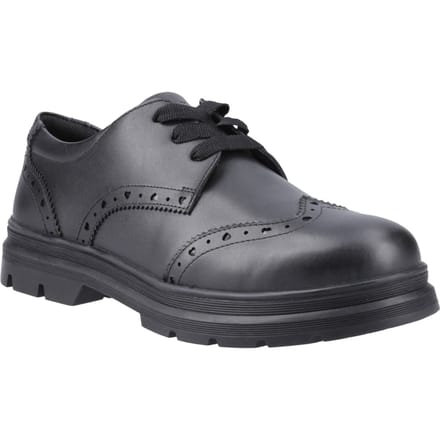 Pod Fiona Meisjes Zwart Leren Brogues
