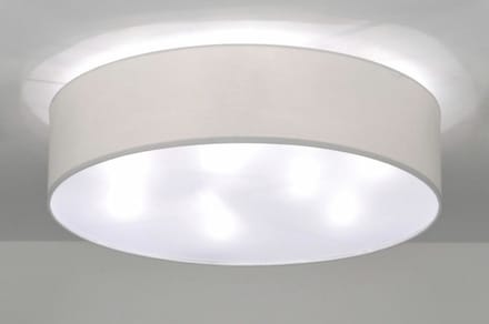 Lumidora Plafondlamp 71391 - Plafonniere - ARLES - 9 Lichts - E27 - Wit - Textiel - ⌀ 70 cm