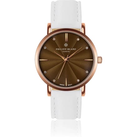 Lederen horloge Philipp Blanc Lucerne