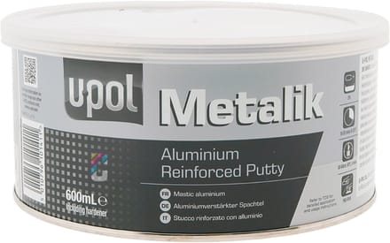 U-POL Metalik 2K Aluminium Plamuur 600ml + Verharder