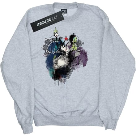 Disney Dames/Dames Schurken Sweatshirt (Heide Grijs)